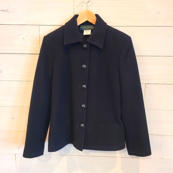 Harve Benard Jackets & Blazers - Vintage Harve' Benard Black Wool/Cashmere Coat